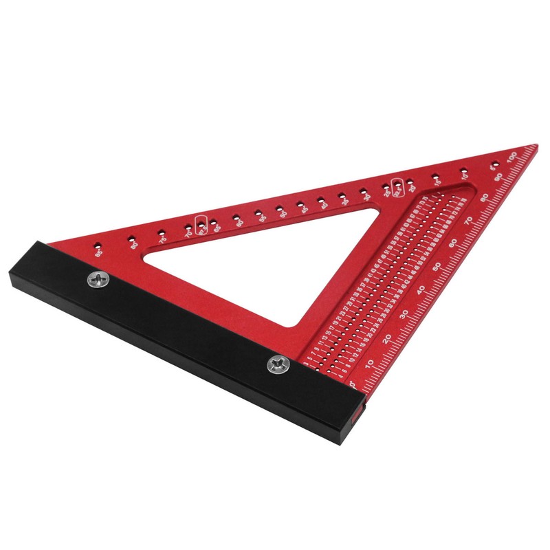 Woodworking Triangle Ruler Aluminum Alloy High Accuracy Portable Rafter Square
