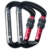 SEPEAK UIAA 30kN Locking Climbing Carabiner, Professional Heavy Duty Screwgate