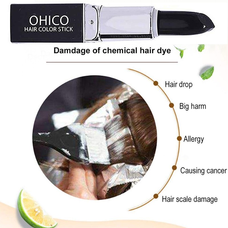 BEAUTYBIGBANG Herbal Extracts Hair Dye Pencil Dye, Hair Coloring Pen
