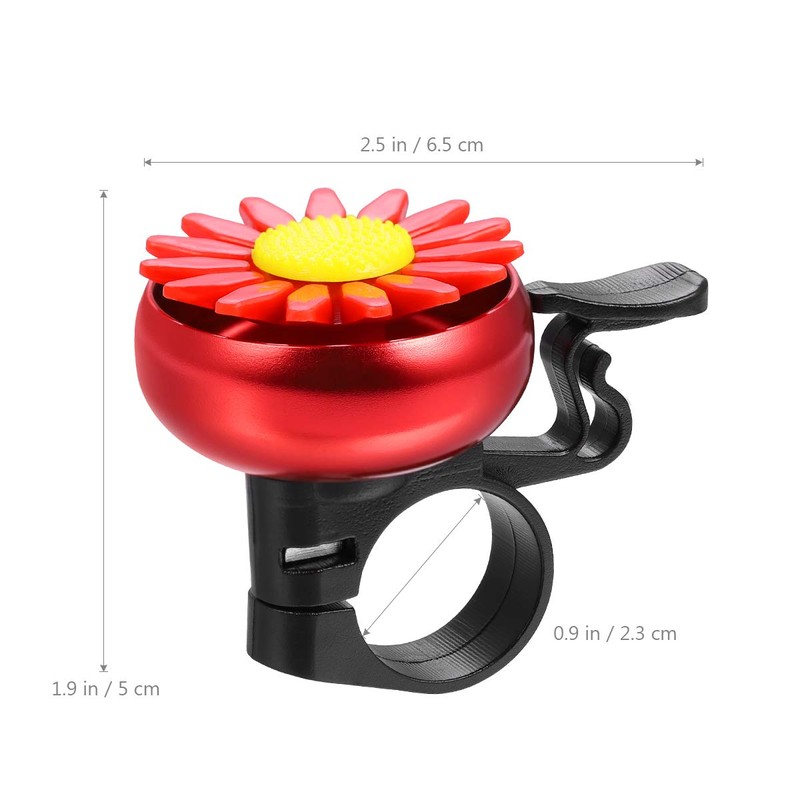 VORCOOL Bicycle Bell Bicycle Bell Flower Motifs Children's Handlebar Alarm
