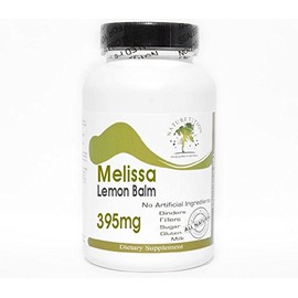 Melissa Lemon Balm 395mg ~ 100 Capsules - No Additives ~ Naturetition Supplements