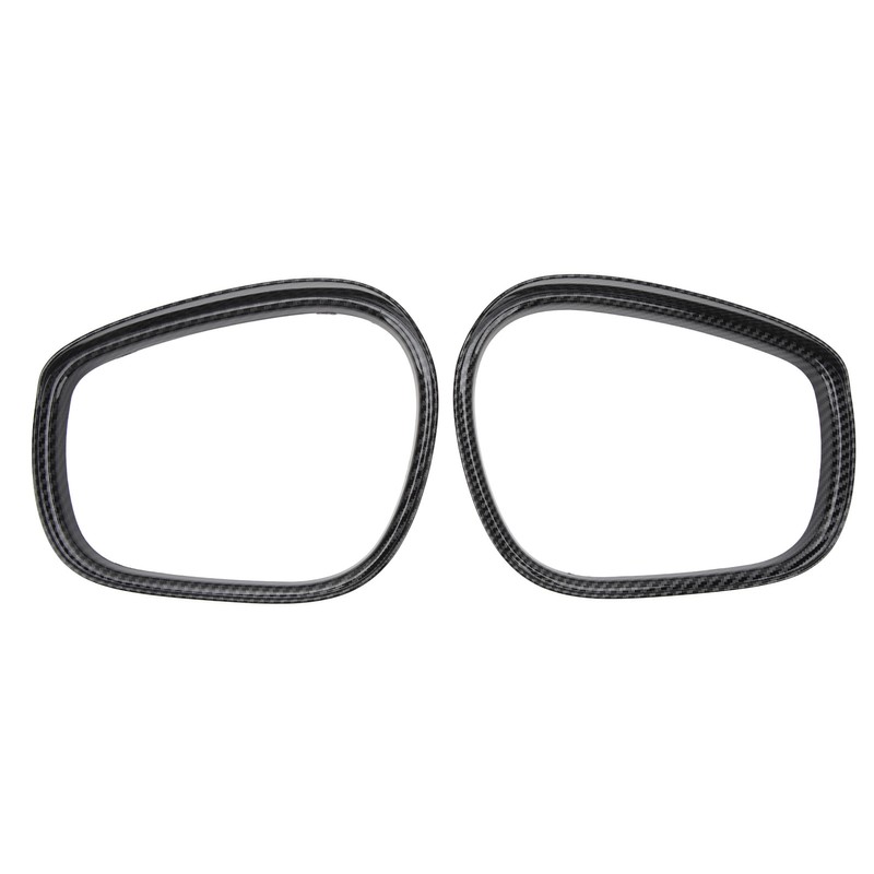 2Pcs Rearview Mirror Rain Eyebrow Frame Door Mirror Frame Trim