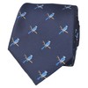 MENDEPOT Men Bird Pattern Tie Blue Jay Necktie Owl Tie
