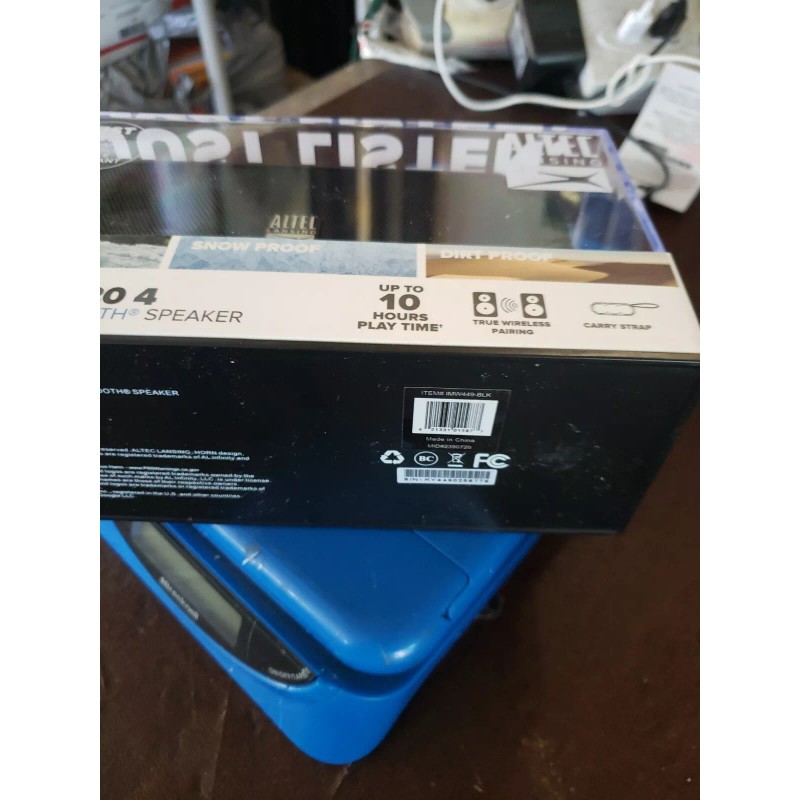 Altec Lansing Jacket H20 4 Rugged Bluetooth Speaker Black -