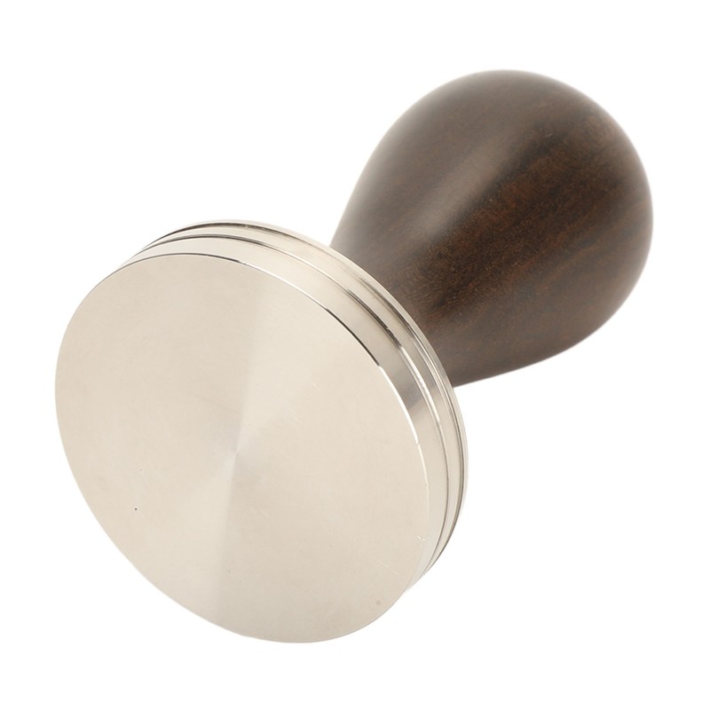 Coffee Tamper Solid Wood Handle Stainless Steel Easy to Use