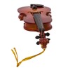 Kurt Adler 5.5" Wood Violin Ornament