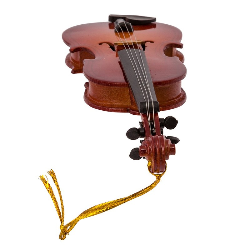 Kurt Adler 5.5" Wood Violin Ornament