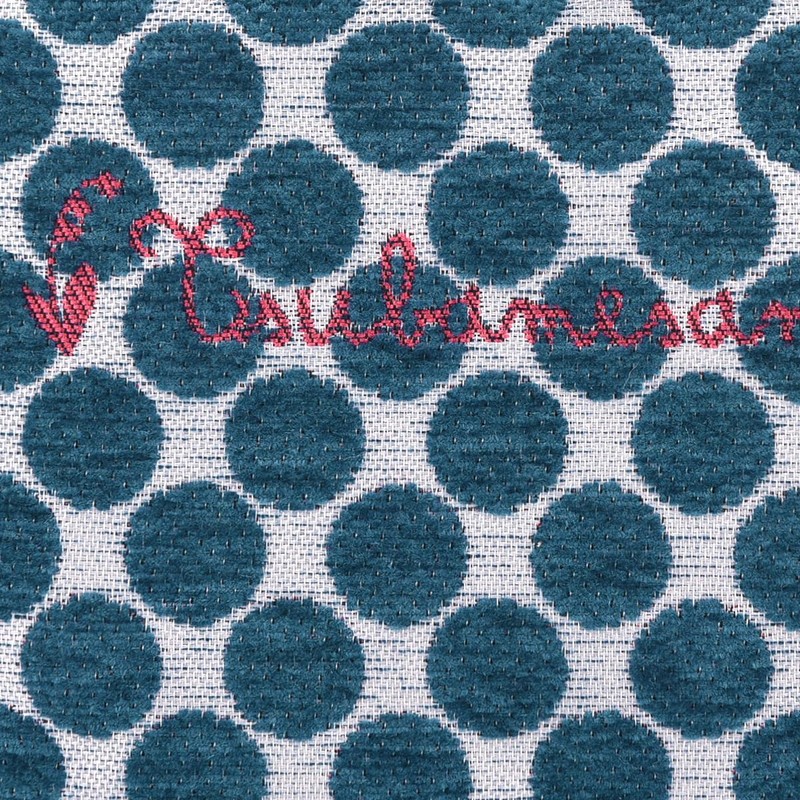 Kusguru Japan Parlor Suzurando Jacquard Woven Pouch, blue