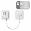 Neukkim Store Wire Cable Lock for Fridge, Drawer, Door & Pocket Security Commercial White