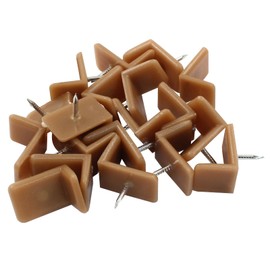 Kemcatui 20Pcs Tack-in Drawer Glides, Plastic Drawer Slide L Shaped Nail-on Drawer Guides, Furniture Sliders for Repairing Dressers, Making The Drawer Slide Smoothly and Evenly