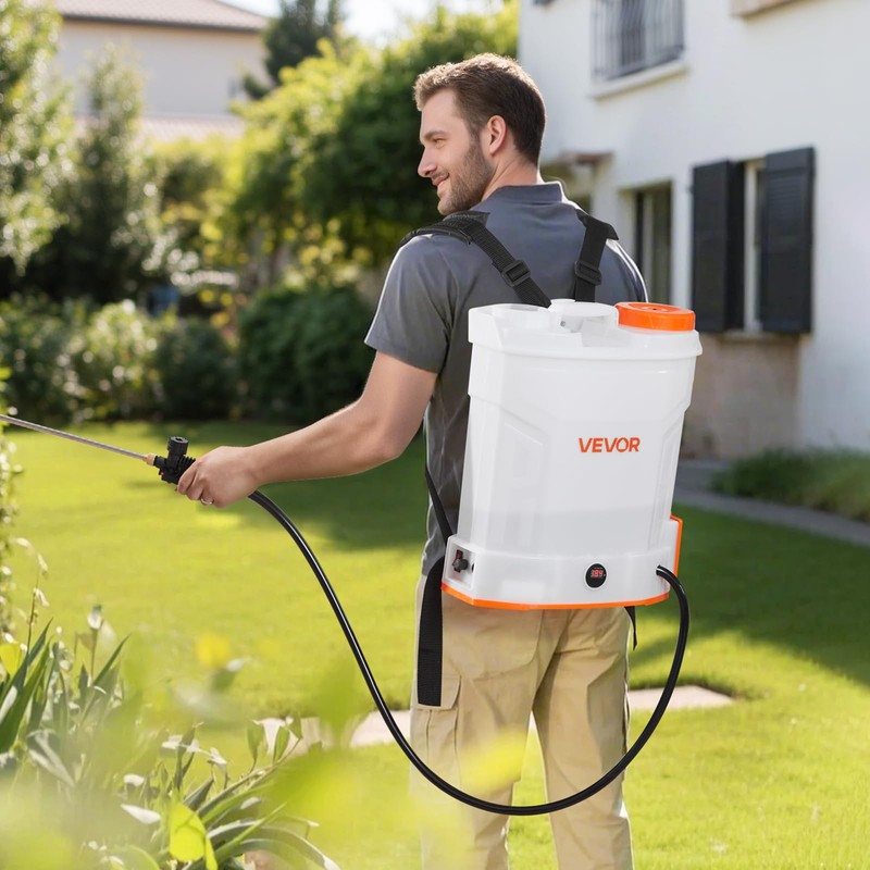 VEVOR Battery Powered Backpack Sprayer, 3.2 Gal Powerful Electric Backpack
