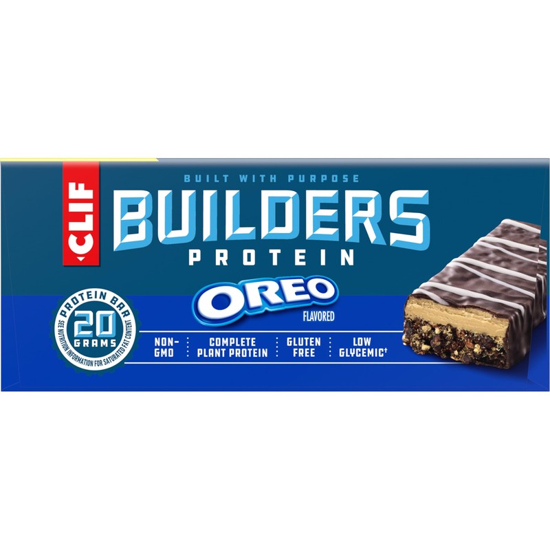 CLIF BUILDERS Protein Bars - OREO-Flavored - 20g Plant Based