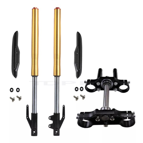 Unbranded 12mm Axle 45/48mm Front Forks Triple Clamp Pit Dirt