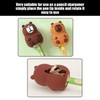 2 Capybara Pencil Sharpener, 2 Push and Pull Eraser, Cute