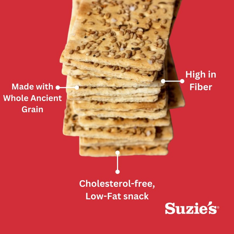 Suzie's, Spelt Multi-seed Flatbreads (Pack of 12) | Low-Fat Bread
