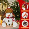 DearSun Set of 2, 14" H Plush Christmas Snowman with