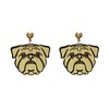 ROSTIVO Bulldog Earrings for Women Cute Lightweight Acrylic Stud Dangle Earrings