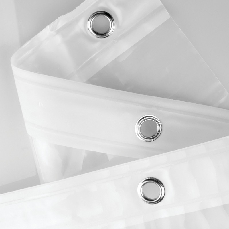iDesign EVA Waterproof Shower Curtain Liner with 12 Metal Grommets