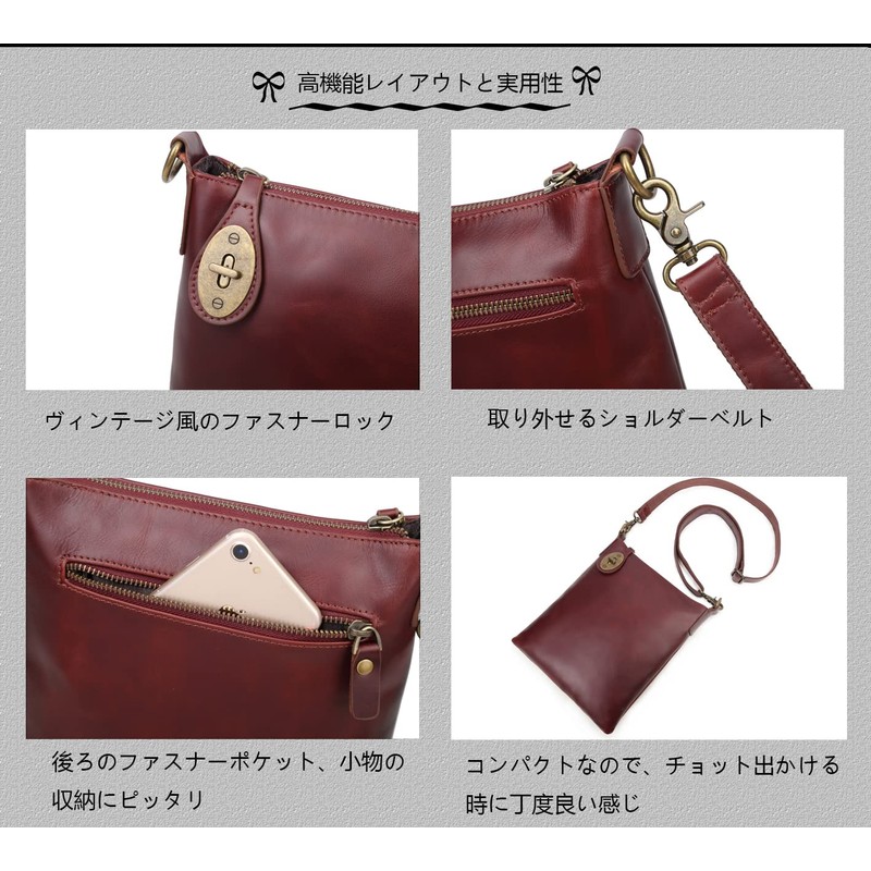 Kimura Kobo 001 Men's Shoulder Bag, Cross-body Zippered Bag, Genuine