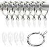 52 Set Metal Curtain Rings Drapery Curtain Hanging Rings with