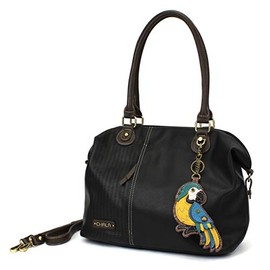 CHALA Laser Cut Crossbody Shoulder bag Tote Bag Faux Leather Black