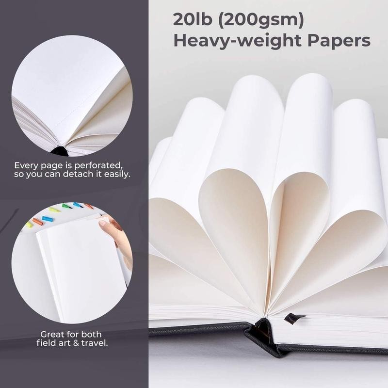 Ohuhu Marker Pads Art Sketchbooks for Markers, 120LB Heavyweight, Acid-Free:_6.9''