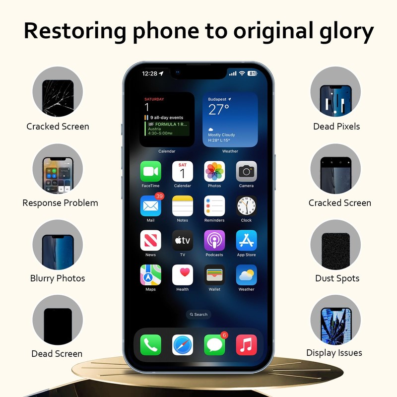 XLX OLED for iPhone 11 Pro Max Screen Replacement, 6.5