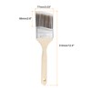 sourcing map Paint Brush 3" Reusable Variety Angle Brushes Paint
