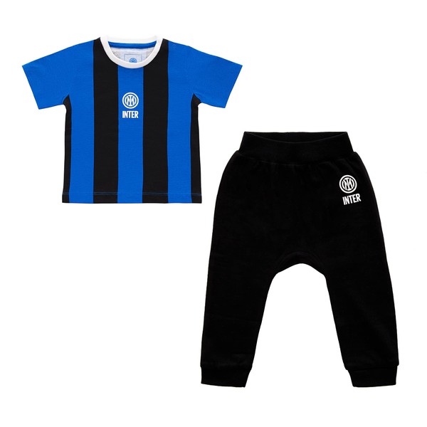 Inter Set brisé Ensemble t-Shirt + Pantalon Mixte bébé 0-24, Noir, 3 Mesi
