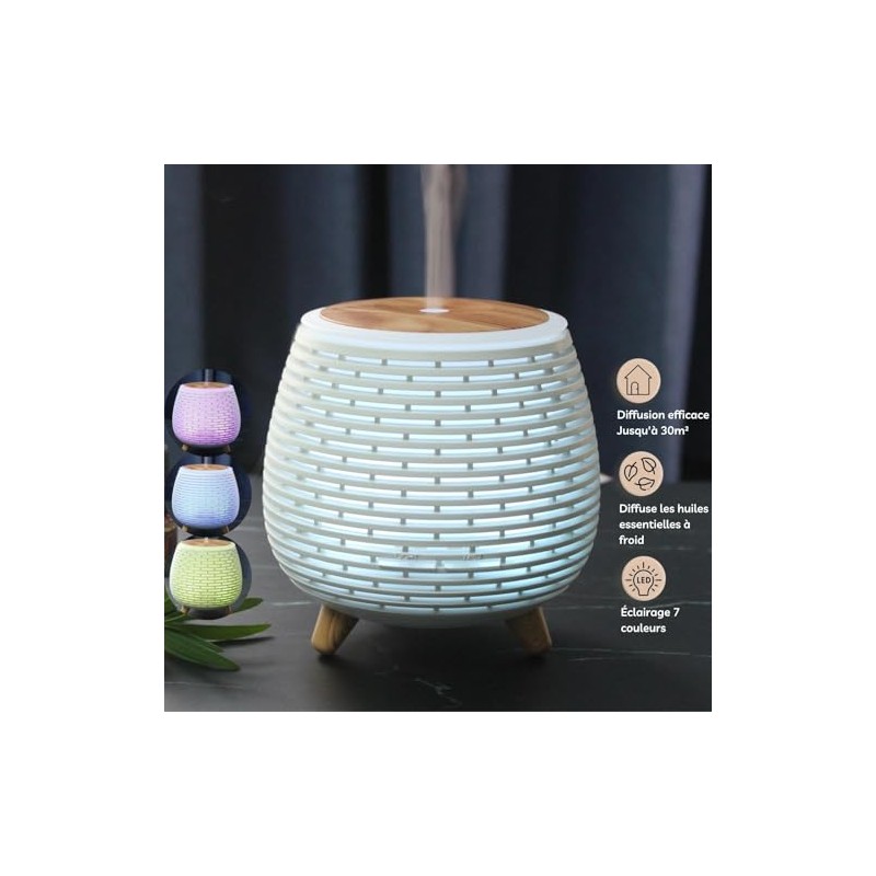 ZEN AR?ME Zen'ar?me Diffusor ?therisches ?l Lola, Ultraschalldiffusoraromatherapie, USB -elektrische