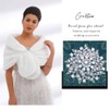 GORTIN Bride Wedding Faux Fur Shawl and Wraps Bridal Sleeveless