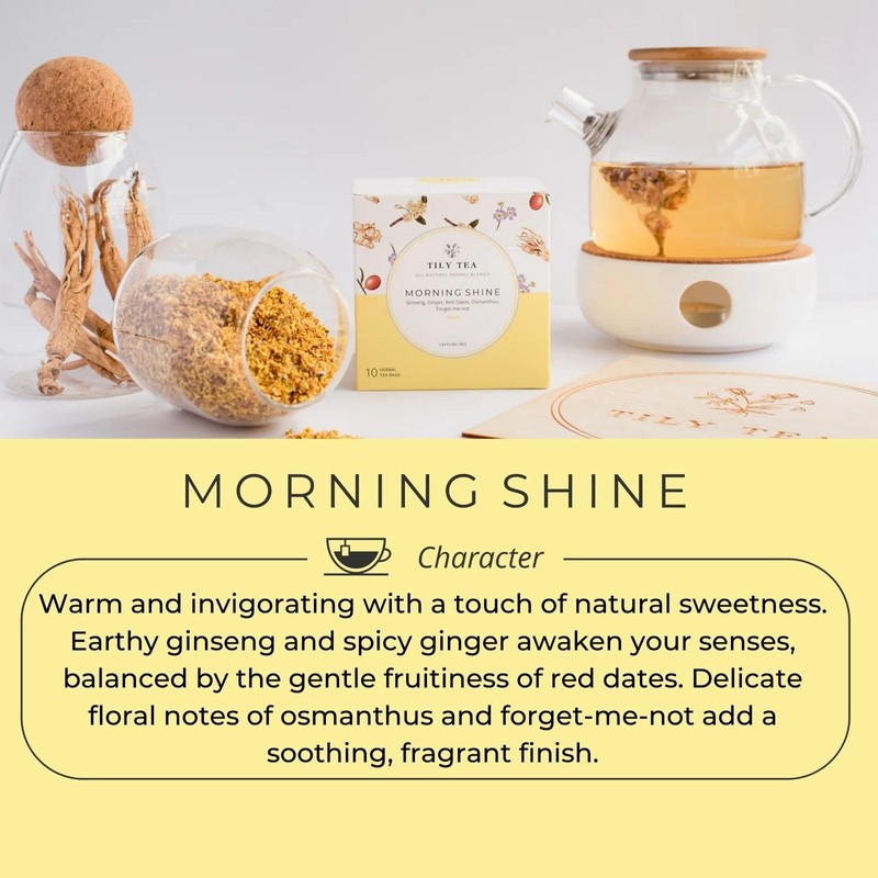 Tily Tea Morning Shine Breakfast Tea - Natural Herbal Tea