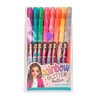 Depesche 12192 TOPModel-Rainbow Glitter Gel Pen Set in Transparent Pouch