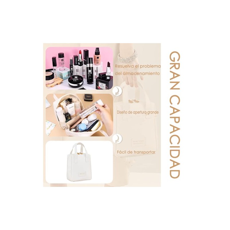 GeorgeX Bolsa de Maquillaje de Viaje para Mujer, Estuches de