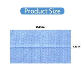 Faliuepe Faliuepe Disposable Cleaning Cloths Multi-Purpose Heavy Duty Disposable Dish Cloth Dish Rags for Kitchen, 7.87 x 15.75 inches -50 Counts/Pack,Blue