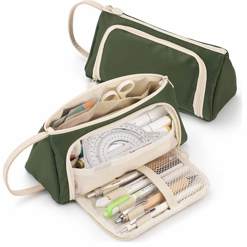 Pen Storage Bag Twill Open Window Fashionable Multifunctional Lovely Large