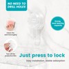 AwObEpl 2 Pack Suction Cup Shower Caddy Clear Waterproof Shower