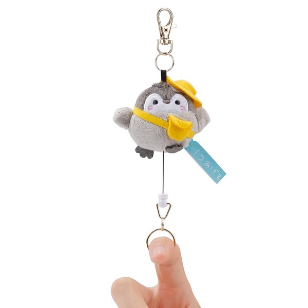 elephtree Cute Penguin Retractable Keychains Plush Keychain Accessories Kawaii Key