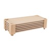ECR4Kids Stackable Kiddie Cot, Ready-to-Assemble, Standard Size, Classroom Furniture, Sand,
