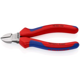 KNIPEX 70 02 140 diagonal cutters, accurate cutting up to Ø 4.0 mm, with multi-component grips, 140 mm