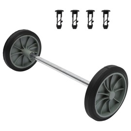 Cabilock Trash can Wheels Replacement for Garbage can Outdoor,7 Inch Trash Bin Pulley with Hollow Shaft for Easy Maneuvering and Quiet in Home and Office