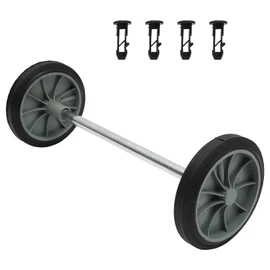 Cabilock Trash can Wheels Replacement for Garbage can Outdoor,7 Inch Trash Bin Pulley with Hollow Shaft for Easy Maneuvering and Quiet in Home and Office