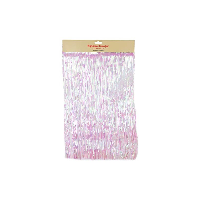 Shiny tinsel Christmas tree decoration.