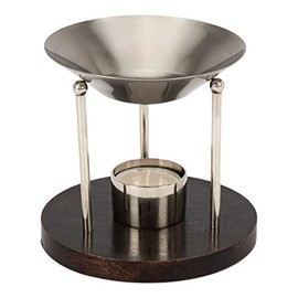 NKlaus stainless steel incense burner incense oils operating mode tea light 2558