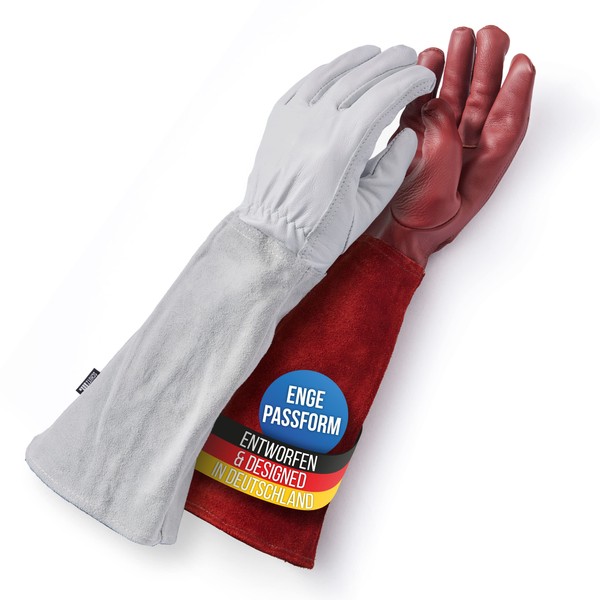 LAUTER SCHUTZ ® Thorn-proof cowhide leather gloves with back seam