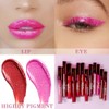 evpct evpct 2Pcs Ruby Red Rose Pink Matte to Glitter