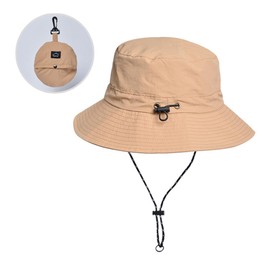 [AISHITE] UVカット 帽子 レディース サファリハット 日除け帽子【折りたたみ収納一体・軽量・撥水加工】 日焼け防止 通気速乾 小顔効果 サイズ調整可能 外出 散歩 通勤 自転車 旅行 アウトドア