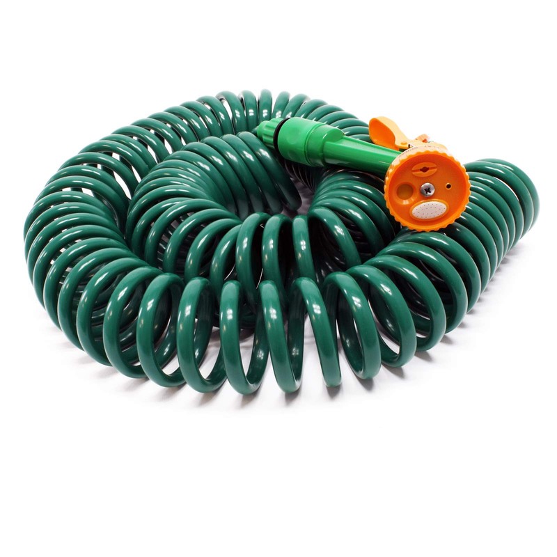 Wiltec Garden Hose Spiral Hose 15 m Flexible Irrigation Hose