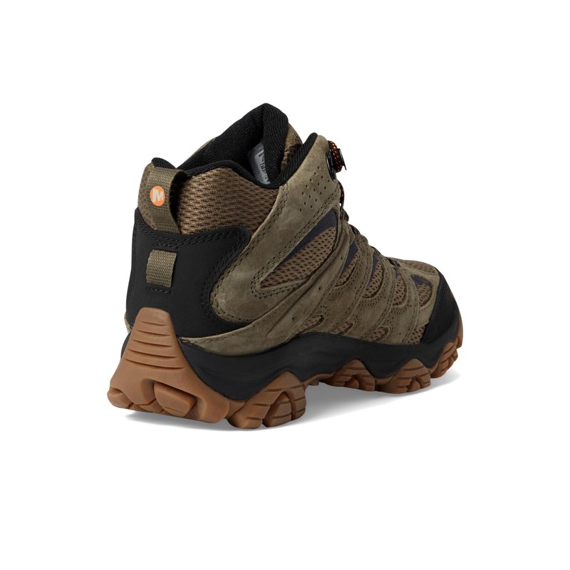 Merrell Men's Moab 3 Mid Waterproof Hiking Boot, New Olive/Gum,