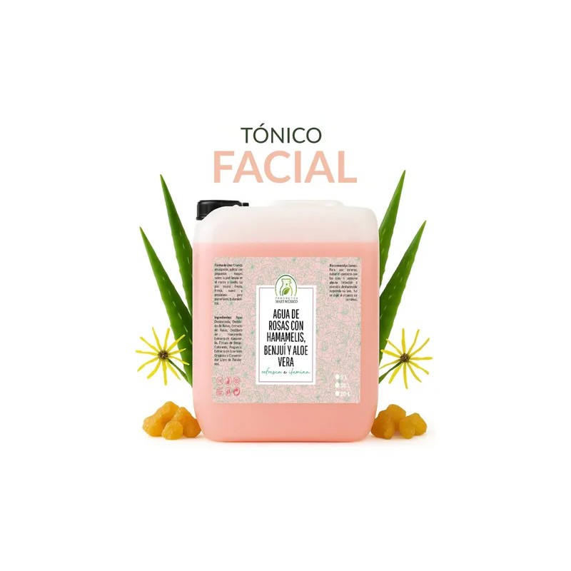 Agua De Rosas Con Hamamelis, Benjuí & Aloe Vera (10